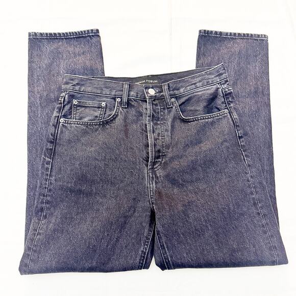 Denim Forum The Dillon High Rise Slim Charcoal Black Denim Jeans 28L x 28 - Picture 4 of 8